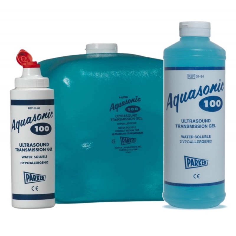 Parker Aquasonic 100 ultrasound gel – multiple packaging sizes