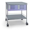 Double medical trolley - 900 x 630