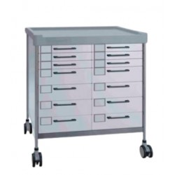 Double medical trolley - 900 x 630