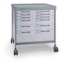 Double medical trolley - 900 x 630