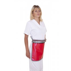 Frontal leaded half apron