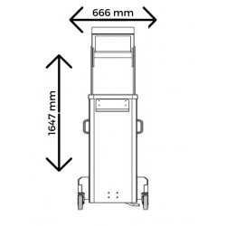 Bouclier mobile de protection à hauteur variable