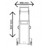 Bouclier mobile de protection à hauteur variable