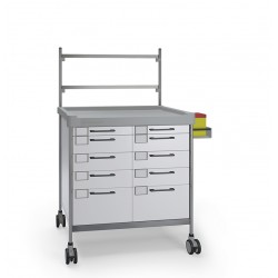 Double medical trolley - 900 x 630