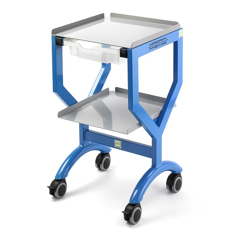 MRI trolley 7 T with 2 shelves and 1 drawer