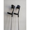 Pair of anti-magnetic forearm crutches for MRI