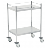 NON MAGNETIC TROLLEY WITH 2 SHELVES