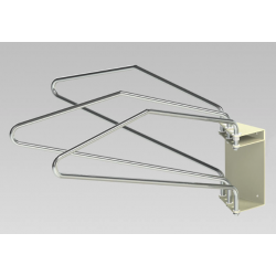 Wall rack for radiation protection clothing