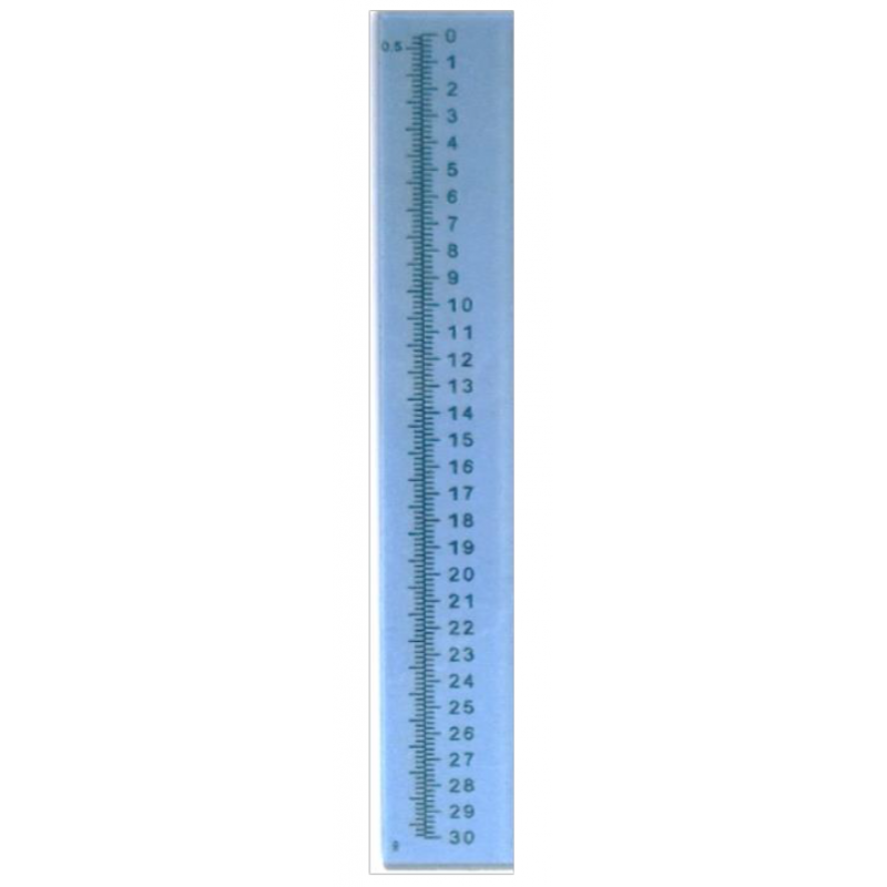 Règle de radiologie en Plexiglas 1