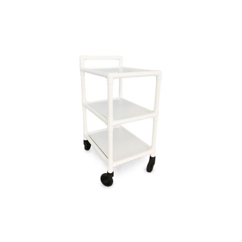 Non-magnetic trolley 3 shelves
