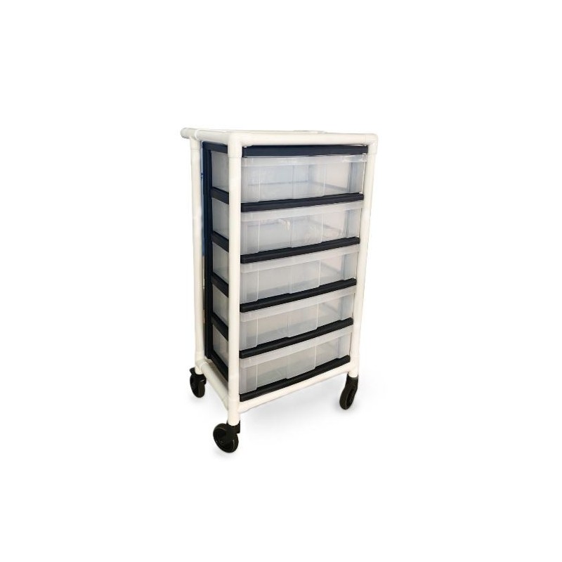 Non-magnetic trolley 5 drawers
