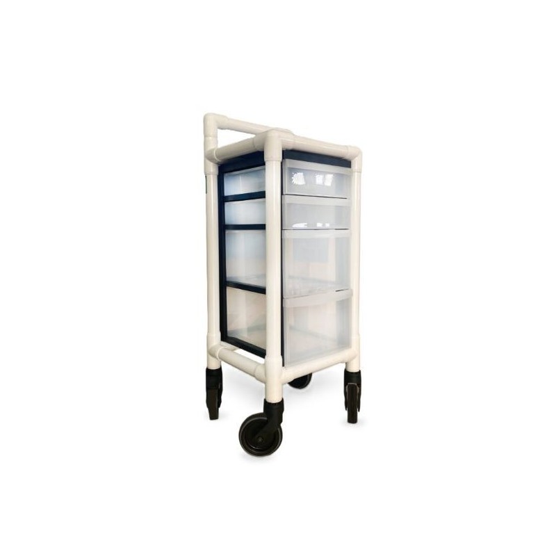 NON-MAGNETIC TROLLEY 2+2 DRAWERS