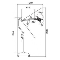 Mobiele chirurgische lamp voor MRI