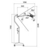 Mobile MRI surgical light