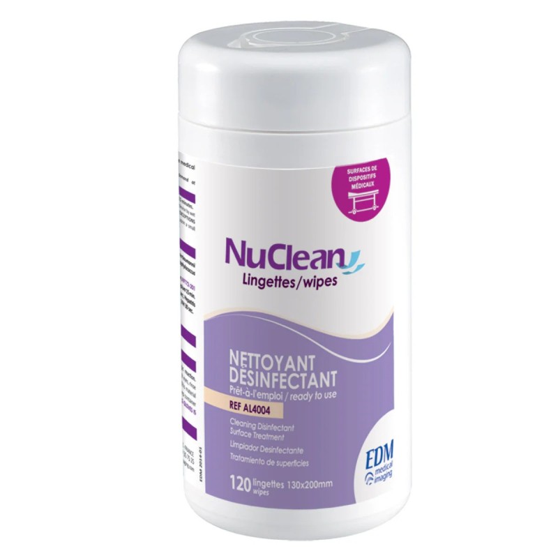 Boîte de lingettes de désinfection de surface Nuclean