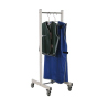 Mobile apron rail for lead aprons