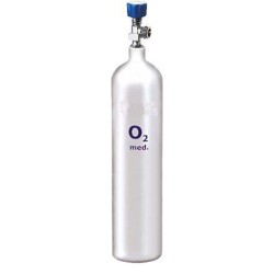 MRI oxygen cylinder without initial filling