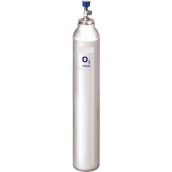 Bouteille d’oxygène IRM vide (non remplie)
