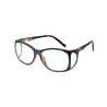 Lead-glazed radiation protection glasses with colored frame