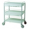 Non-magnetic trolley with 2 drawers 3 shelves